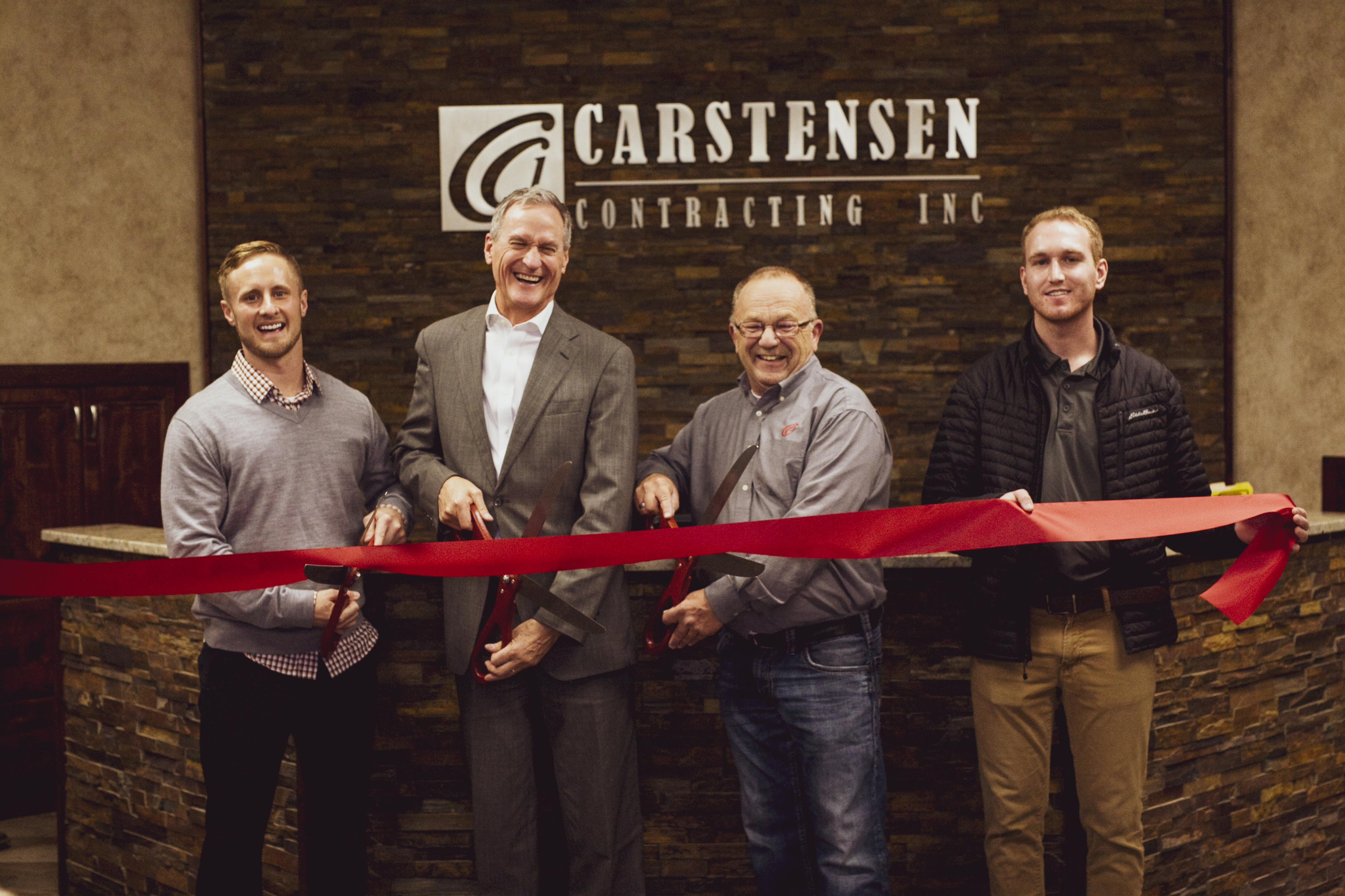 carstensen contracting ribbon cutting dell rapids south dakota chamber of commerce